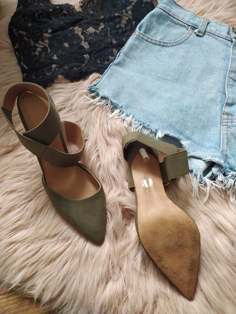 Khaki lodičky asos, 39