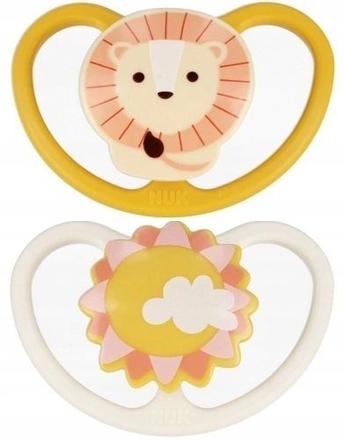 Nuk cumlík space silikónový 18-36 m,2ks, nuk