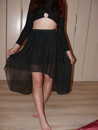 Asymetrická sukna s-m, s