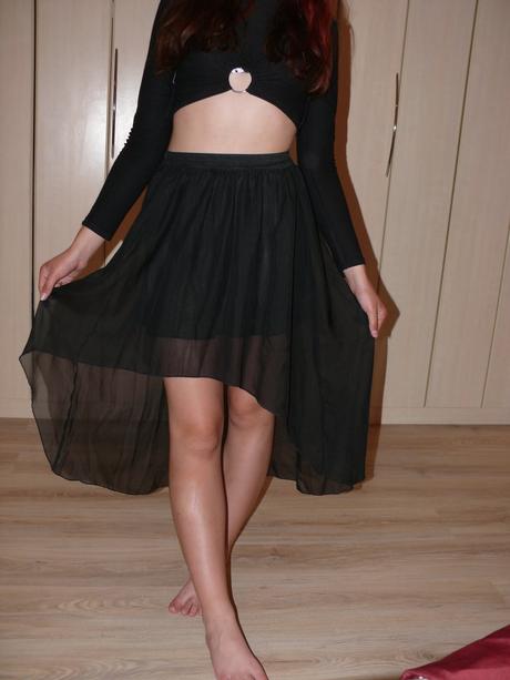 Asymetrická sukna s-m, s