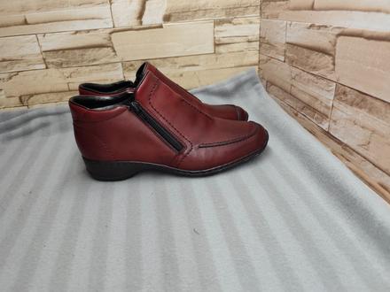 Rieker 38 - dámske kožené bordové topánky, rieker,38