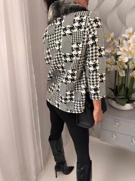 H&m - tvídový blazer, h&m,m