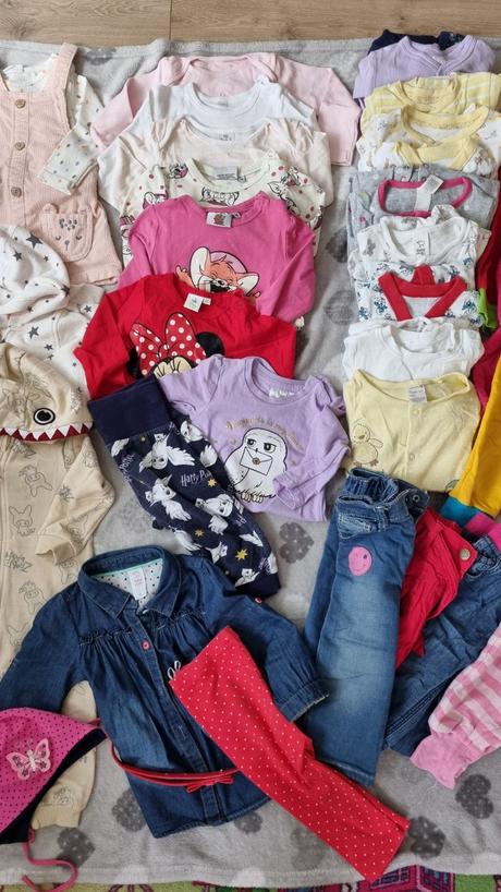 Balík oblečenia 74 pre dievčatko, 68–80