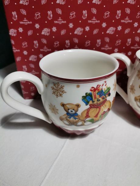 Šálky s mackom villeroy&boch,