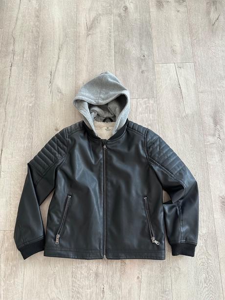 H&m zateplena kozenka s kapucnou, h&m,128