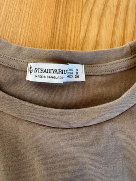 Bežove crop tričko, stradivarius,s