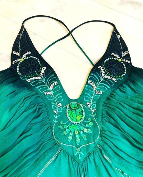 Smaragdový top fairycore, 40