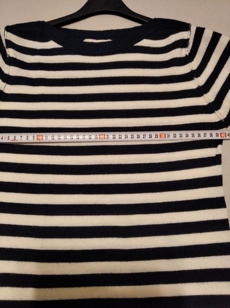 Krásne pásikavé, pleteninové šaty, m