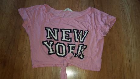 Dievčenské crop top tricko 140 a 158, h&m,158
