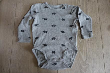 Body so sloníkmi, h&m,80