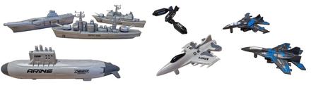 Námorníctvo sada plavidiel ponorka s torpédami 22k, 