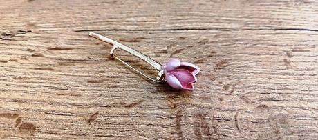 Brošňa tulipán - ružový, 