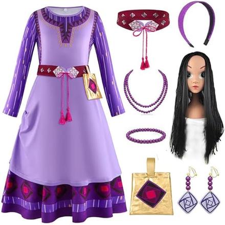 8-dielny kostým set asha z rozprávky prianie wish,