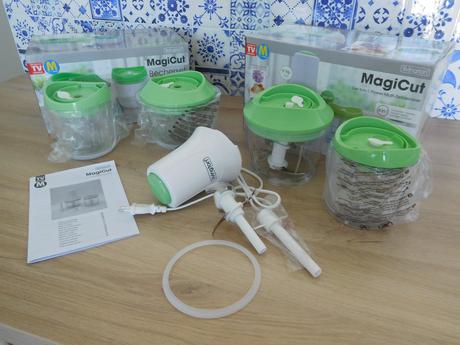 Livington magicut +2x zberná nádoba sklo-nový, 