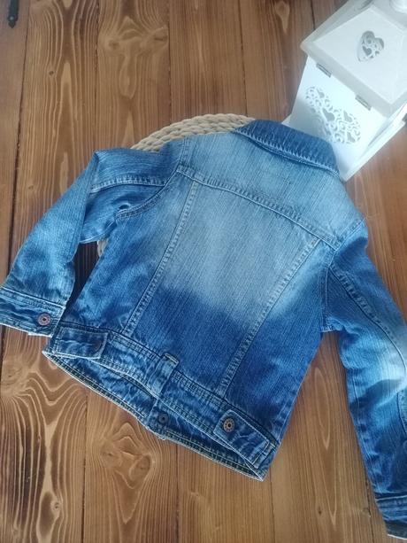 Zateplená riflová bunda h&m 110-116, h&m,116