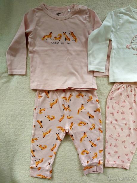 2x jesenné dvojdielne pyžamko 74, sinsay,74