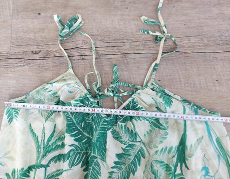 Letné šaty s listami, h&m,m