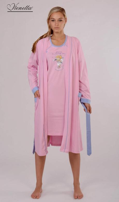 Materská nočná košieľka so županom, vienetta secret,l / m / s / xl / xxl