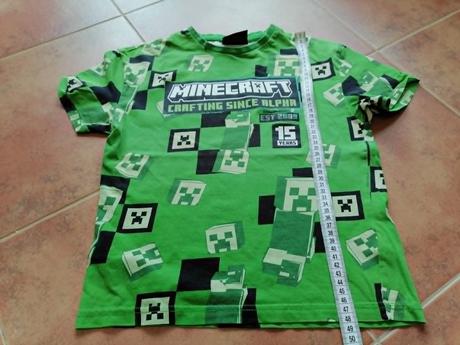 Minecraft tričko, veľ. 128, tesco,128