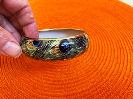 Etno náramok pávie oká, 