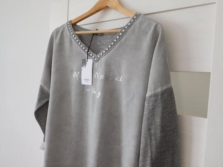 Tričko s dlhým ruk. ležerného strihu-l/xl bavlna, l