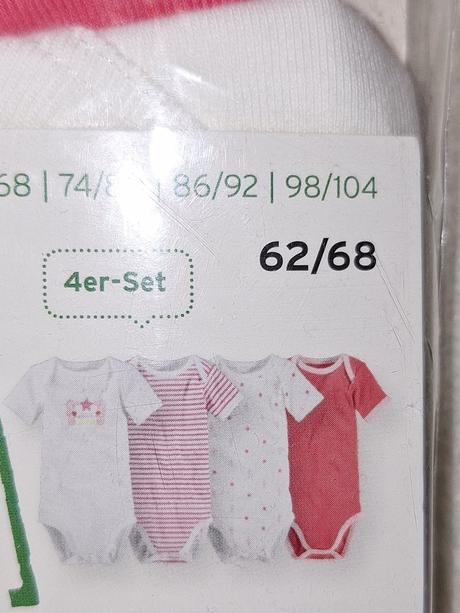 Body s krátkym rukávom, tchibo,62 / 68