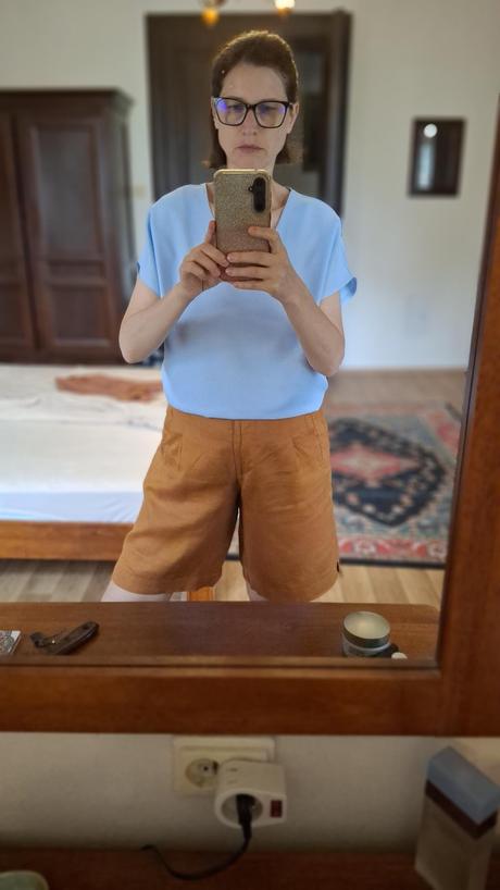 Bledomodrý top xl anturia, xl