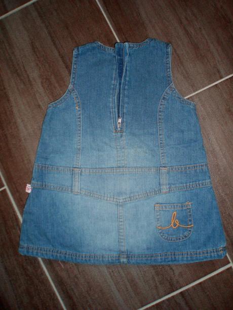 Riflové šaty, 9-12 mes. 5 eur, h&m,80