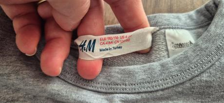 Mikina sivá barbapapa, zn. h&m, veľ. 110-116, h&m,110