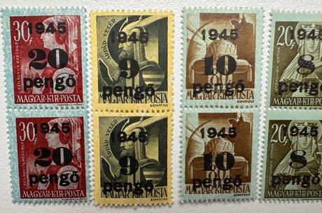 Maďarské poštové známky séria 1945 c.3, 