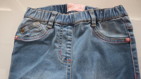 Pružné bledé riflíky 72 cm, next,122