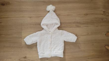 Teplý svetrík na zapínanie pre bábätká 0-3m, f&f,56