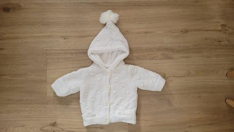 Teplý svetrík na zapínanie pre bábätká 0-3m, f&f,56