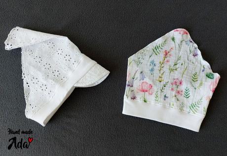 Mušelinová šatka zo šiltom, <50 - 52