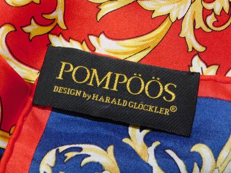 Pompoos kvalitná luxusna hodvabna elegantná šatka, xl