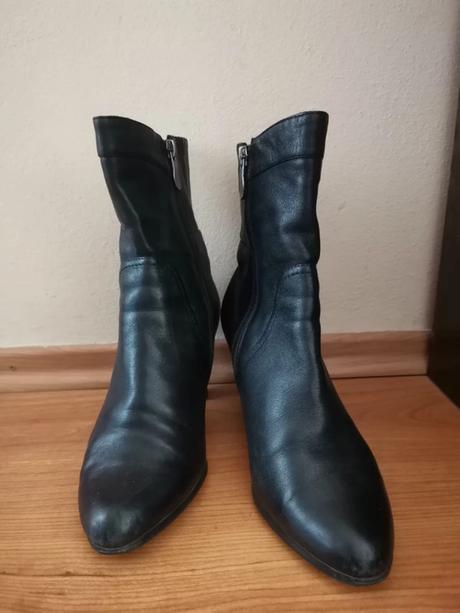 Dámske krátke čižmy z pravej kozy, 36