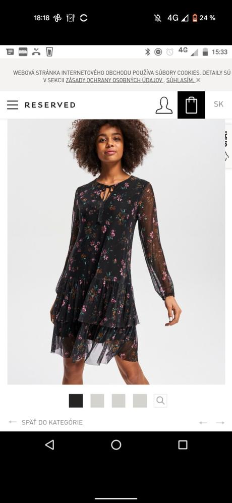 Reserved romantické šaty, reserved