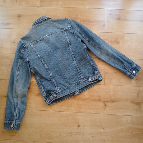 Riflová bavlnená bunda benetton, benetton,s