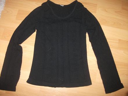 Cierne elasticke tricko, 140