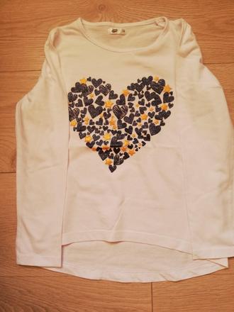 Tričko srdiečko, pepco,128