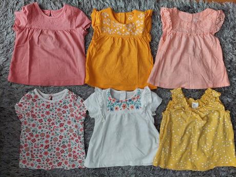 Dievčenské tričká c&a veľ. 74, c&a,74