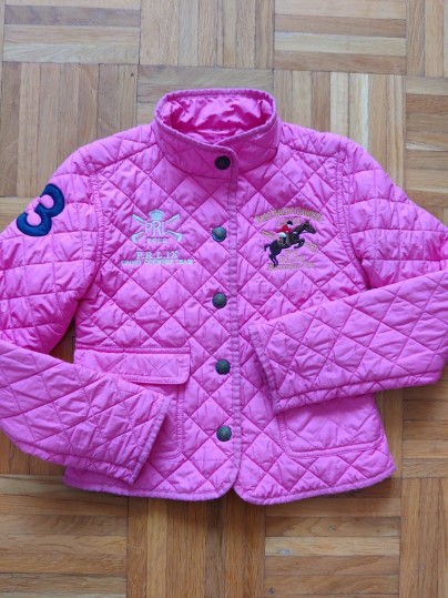 Ralph lauren krasna presivana dievcenska bunda 7r, ralph lauren,122