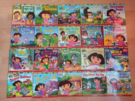 Dora the explorer 20 x zositkova kniha,