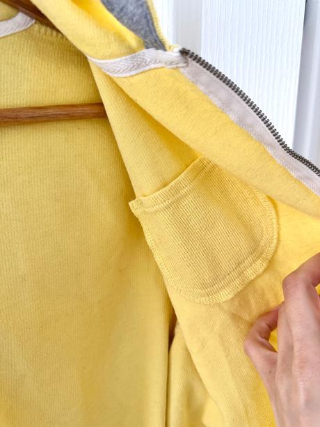 Žltá mikina na zips  sag harbor, l