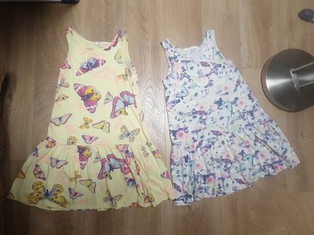 2x motylikove satocky h&m 122/128, h&m,122
