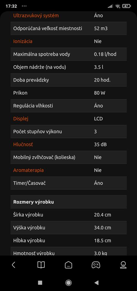 Zvlhcovac vzduchu ultrazvukovy, 