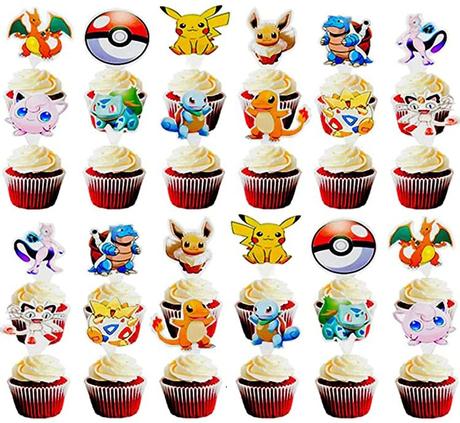 Tortový zápich pokémon 05 (24ks) - skladom, tz-118,