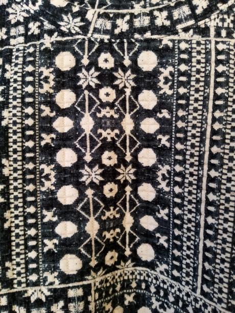 Zimný čierno-biely pulóver s motívom vločiek, h&m,s