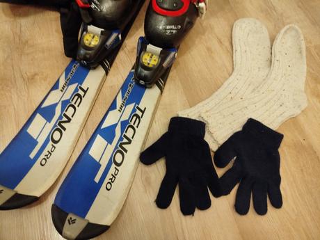 Lyžiarsky set pre 3-5 ročné dieťa, 80-89 cm