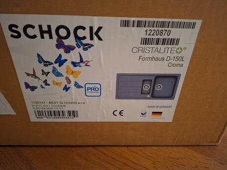 Novy drez schock formhaus d-150l croma,